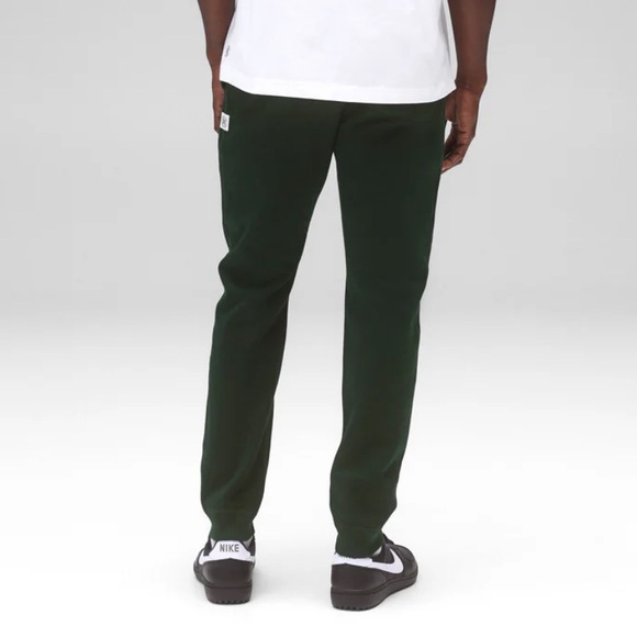 Reigning Champ MIDWEIGHT TERRY SLIM SWEATPANT in British Racing Green size S - Picture 4 of 15
